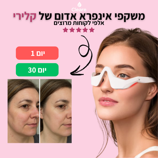 משקפי טיפול לפנים באמצעות לד